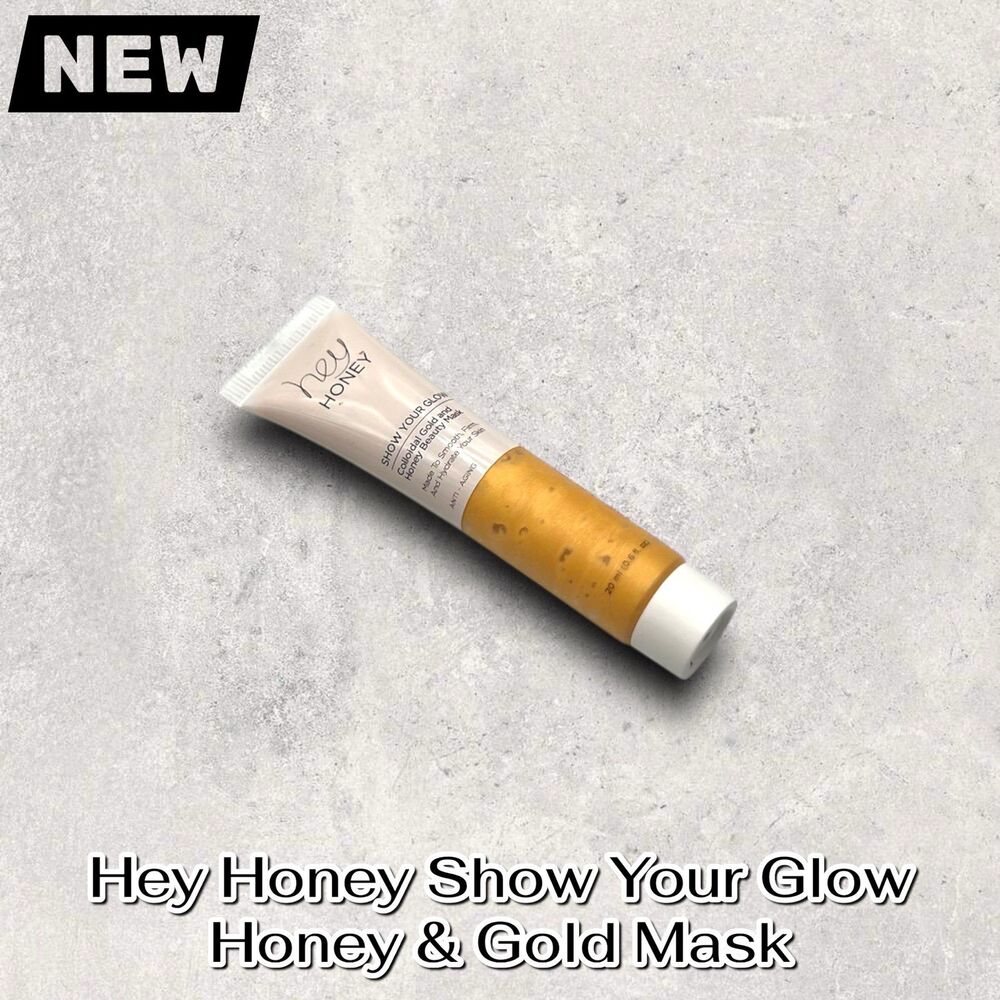 NEW Hey Honey Show Your Glow Honey & Gold Mask – 20 ml / 0.68 fl oz